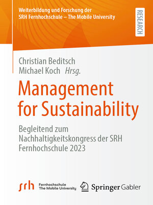 cover image of Management for Sustainability